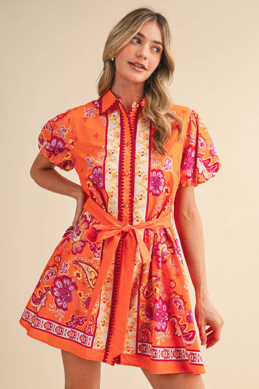 Sunkissed Paisley Dress