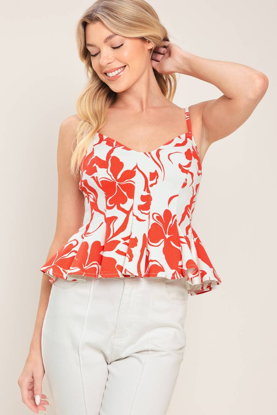 A printed woven top - IT14180