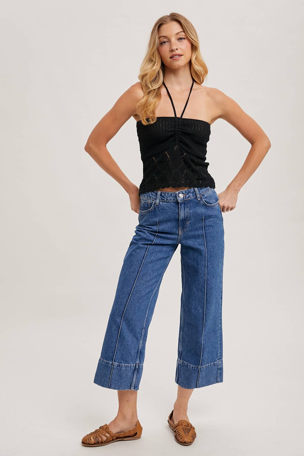 Black Halter Top