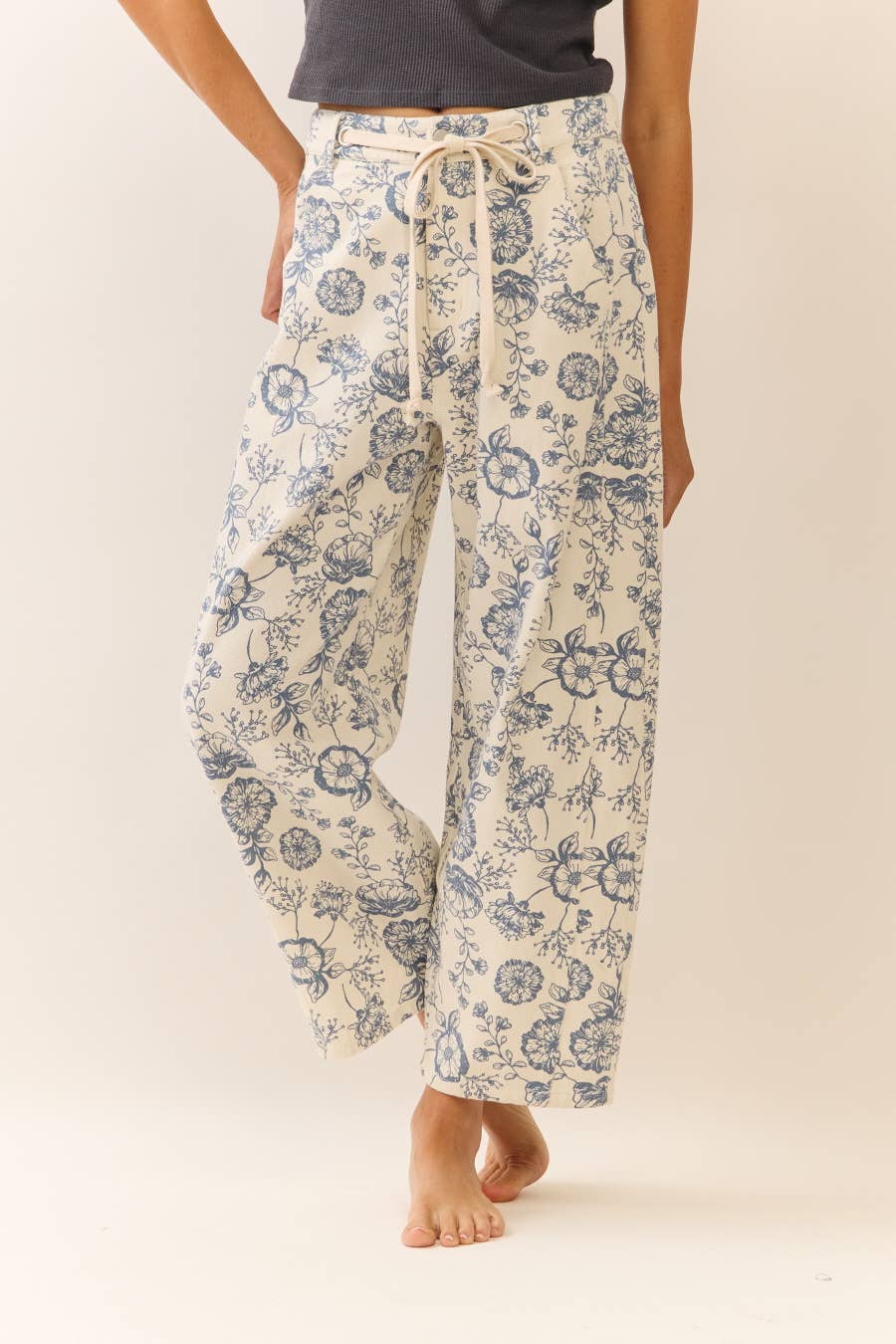 Vintage Garden Drawstring Pants