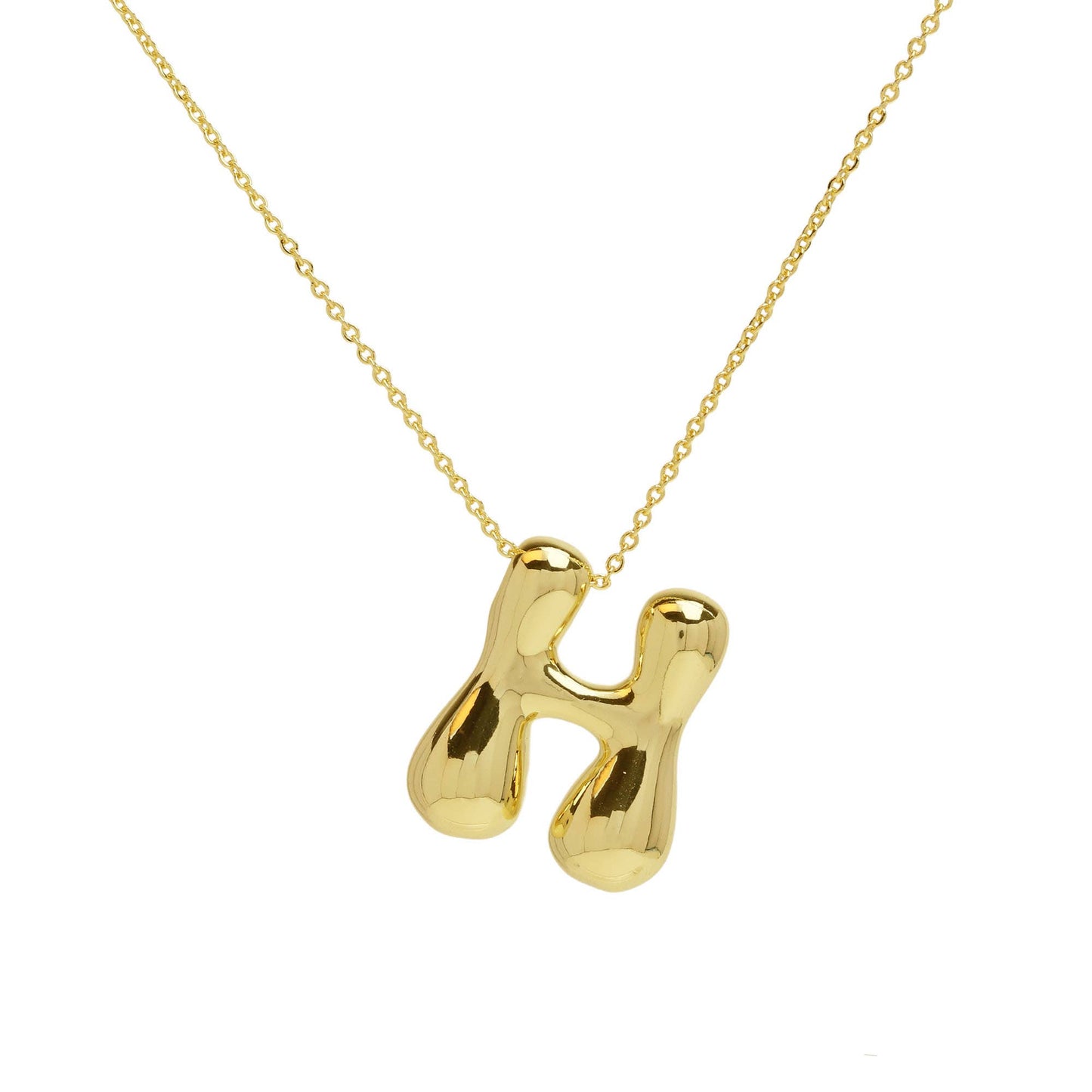 Initial Waterdrop 18K Gold Necklace