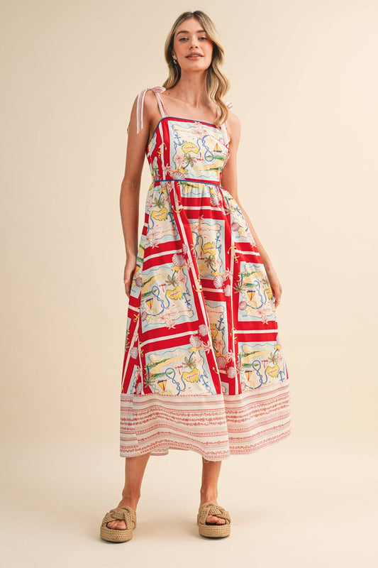 Nautical Map Dress