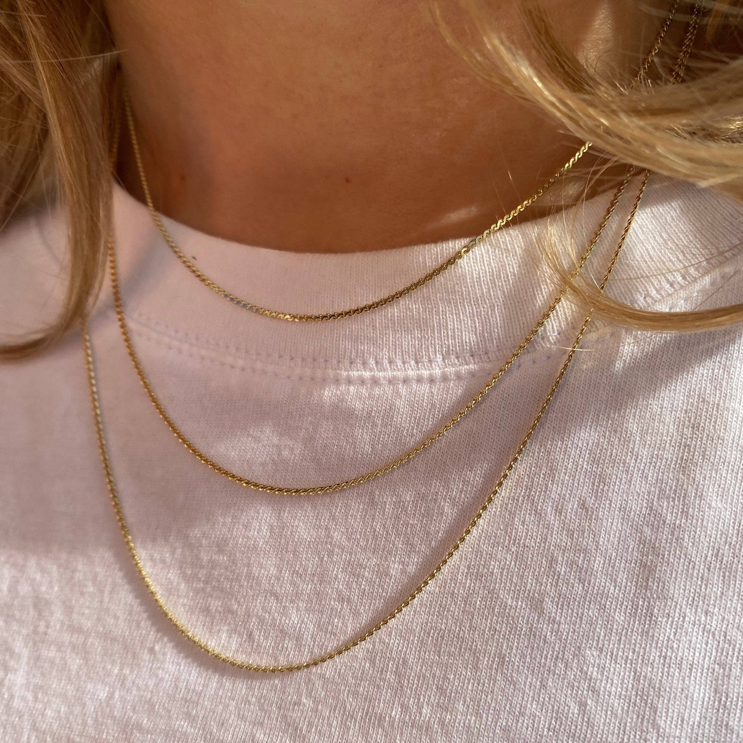 18k Gold Filled Dainty Chain Necklace