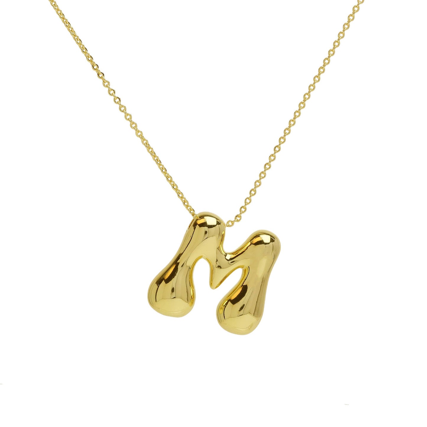 Initial Waterdrop 18K Gold Necklace