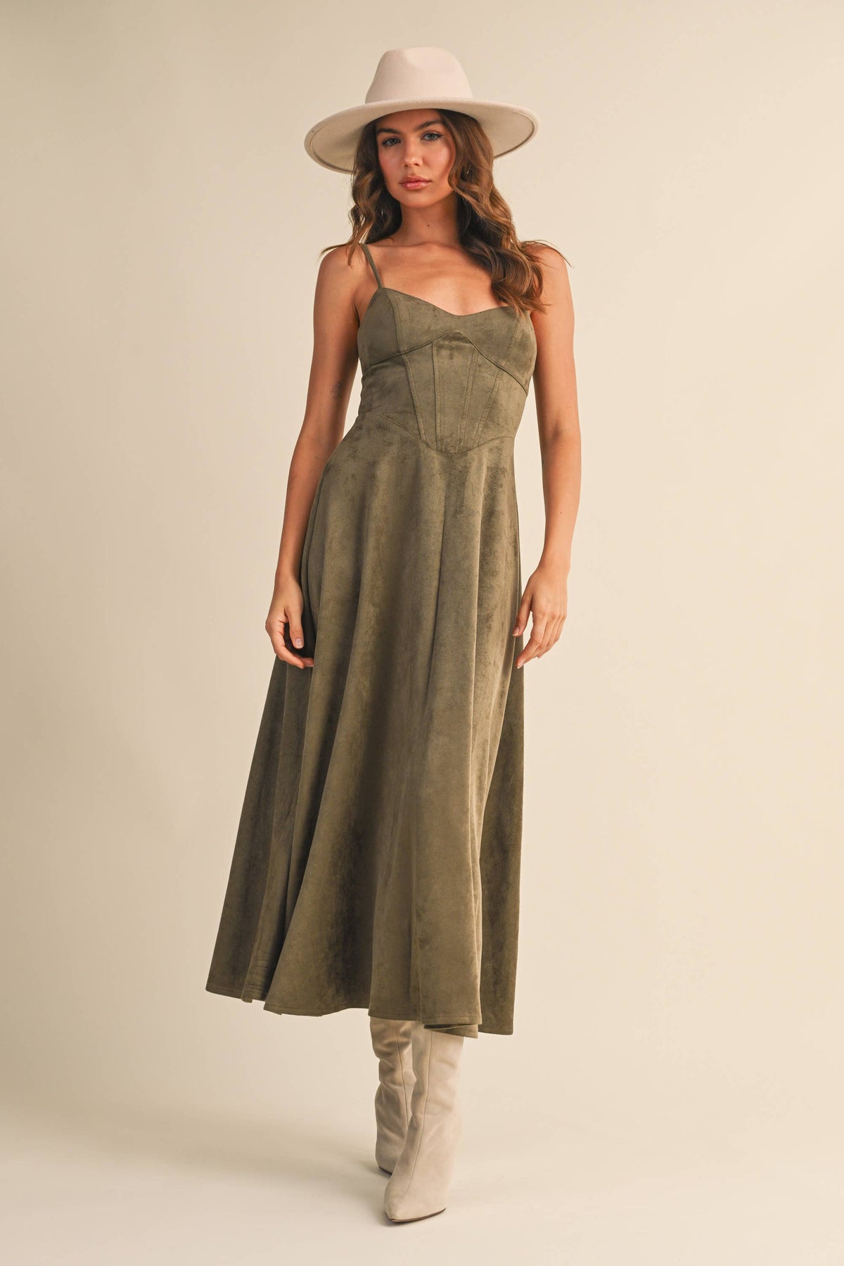 Lillie Suede Dress