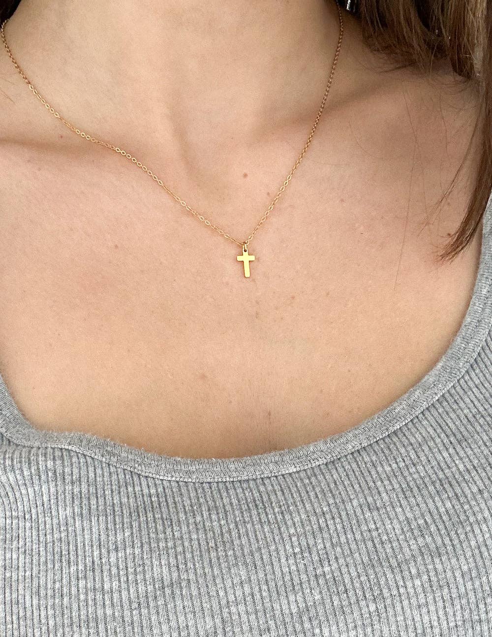 Gold Cross Necklace