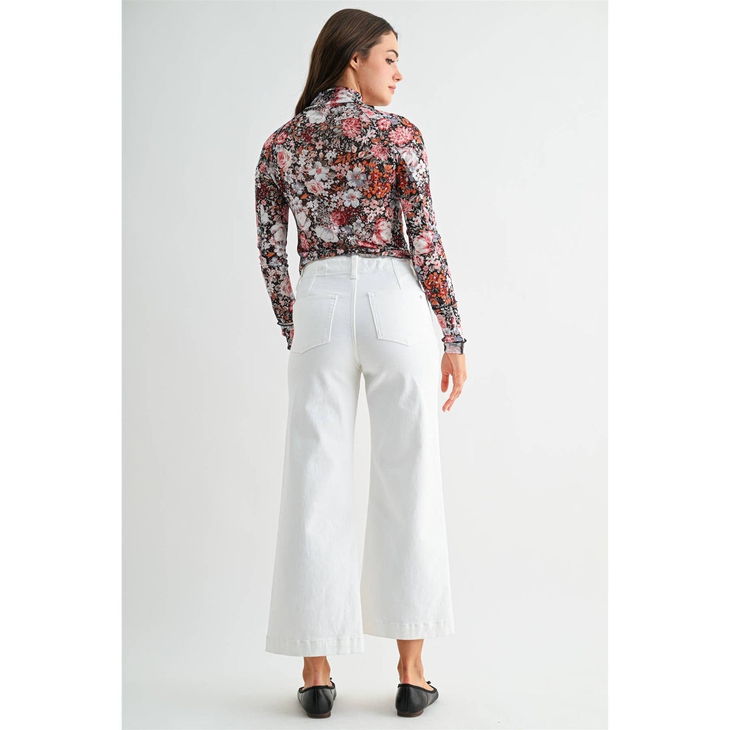 White Cropped Denim