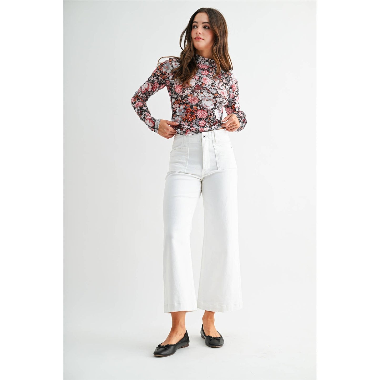 White Cropped Denim