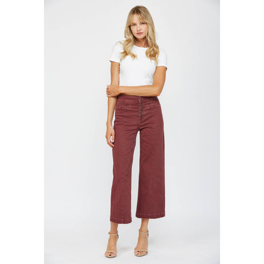 Bordeaux Babe Pants