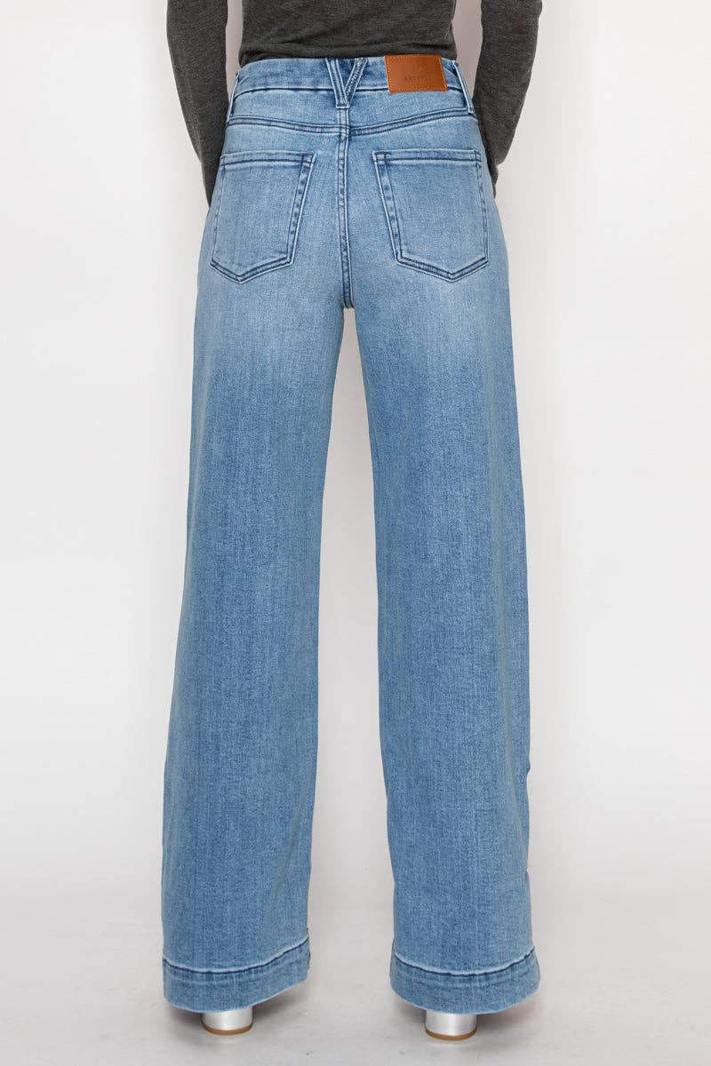 INSEAM TRANSFORMER TUMMY CONTROL HIGH RISE A-WIDE JEANS