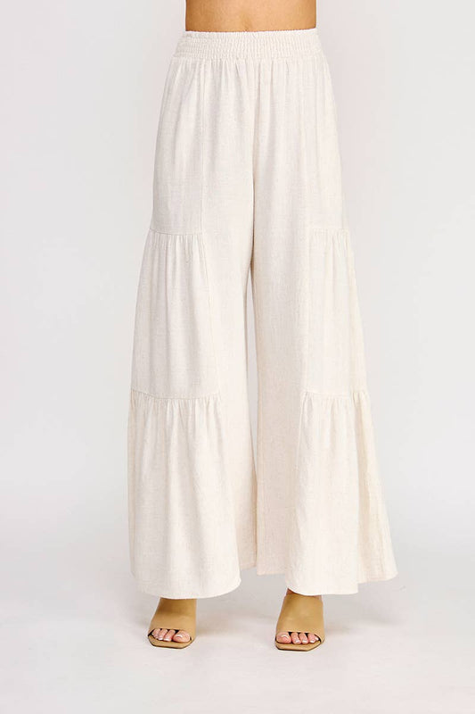 Boho Tiered Linen Pants