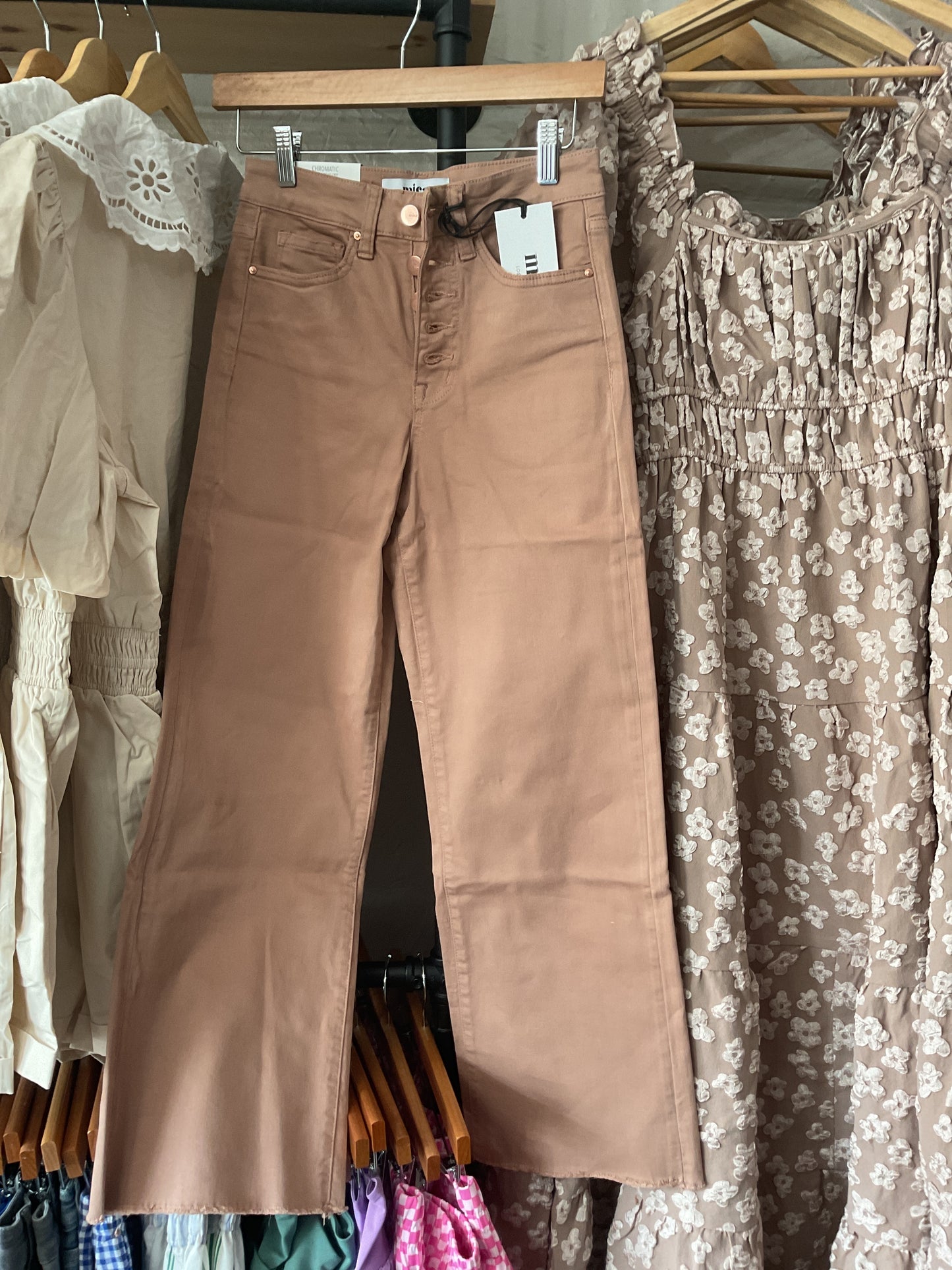Mica chromatic high rise crop pants